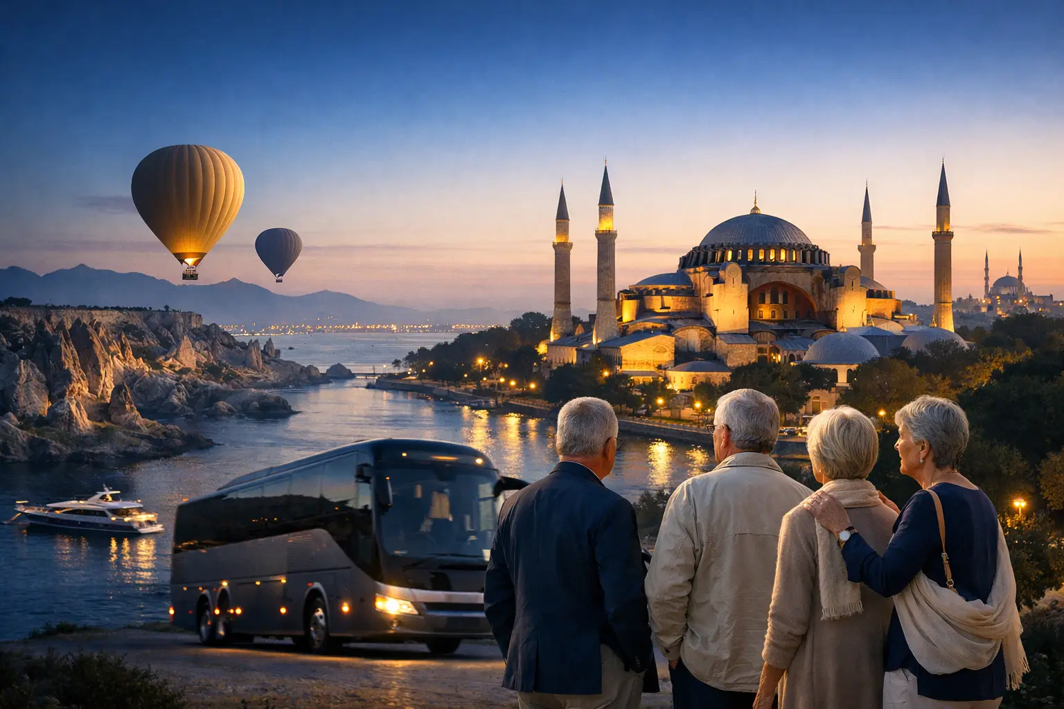 Itinerário cultural na Turquia em grupo premium