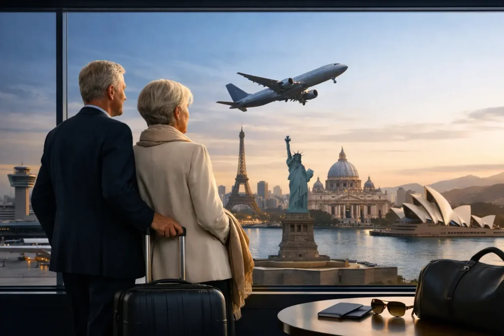 Viagem internacional sem preocupação logística