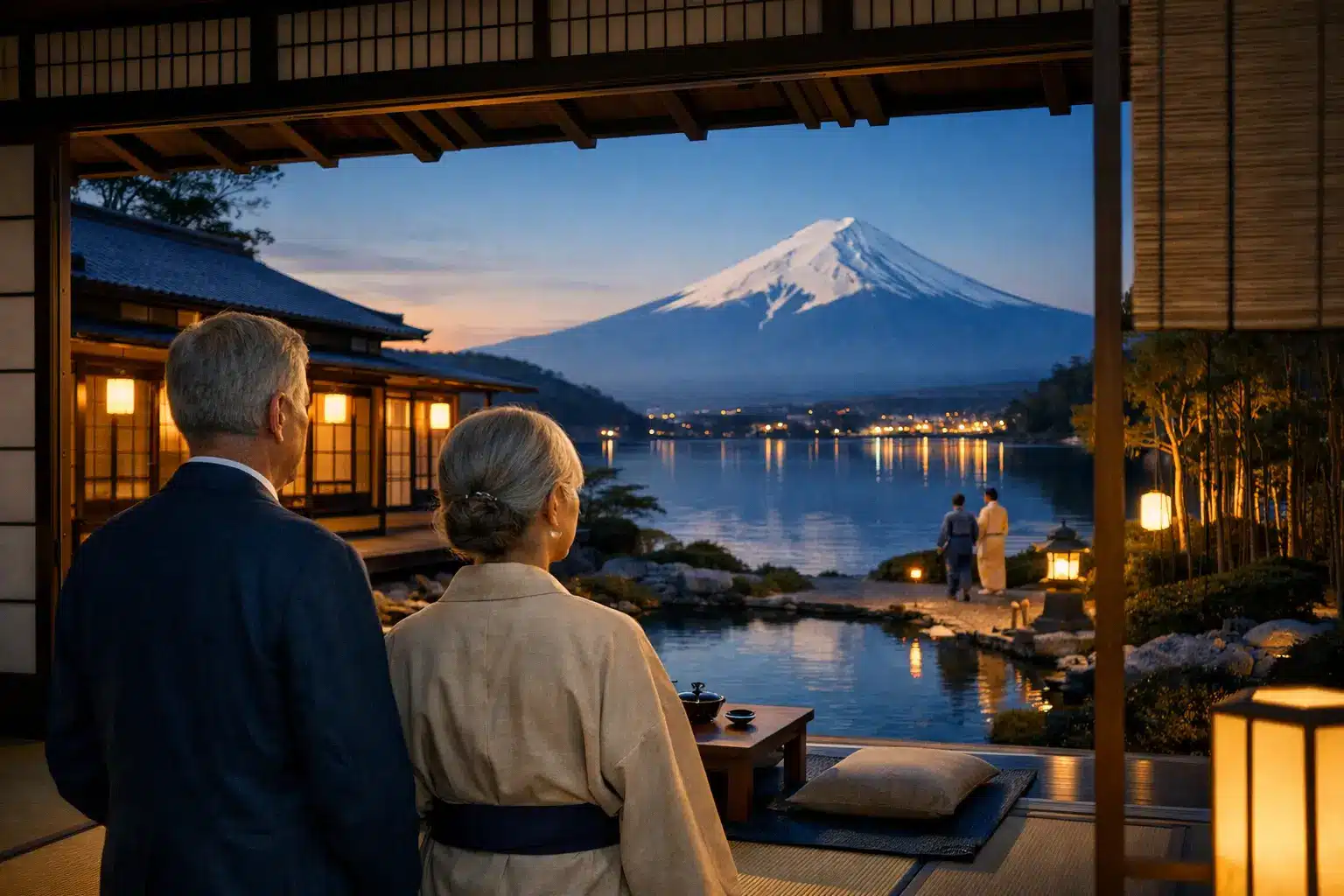 Avaliação de ryokan tradicional japonês na viagem