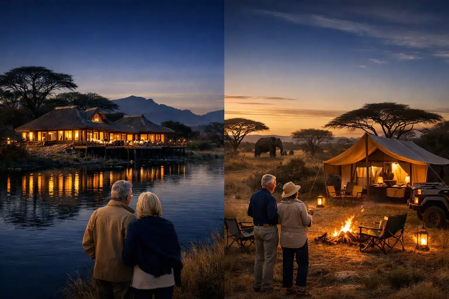 Safári lodge ou acampamento: qual escolher?